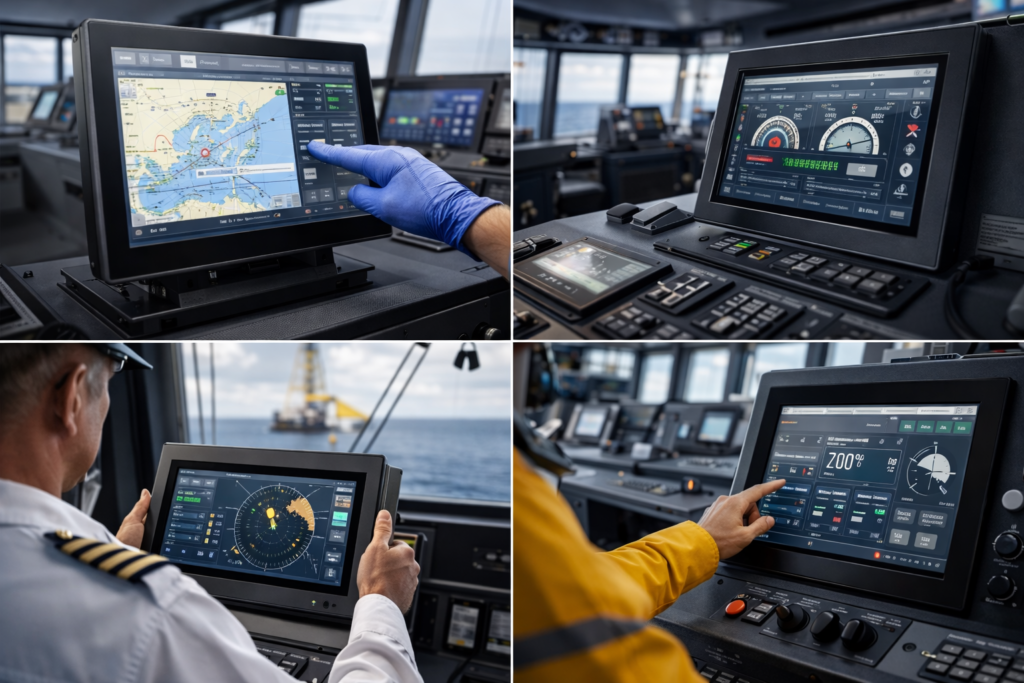 marine touchscreen display