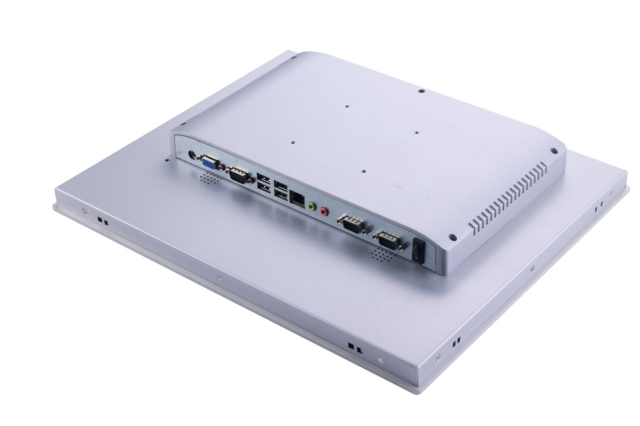Industrial panel PC interfaces (LAN / USB / COM) for integration